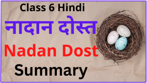 Nadan Dost Class 6 Summary