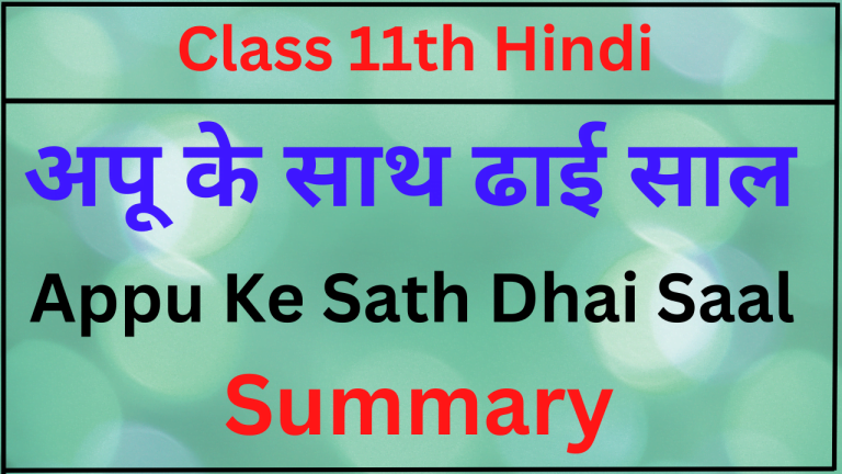 appu-ke-sath-dhai-saal-class-11-summary-keep-inspiring-me